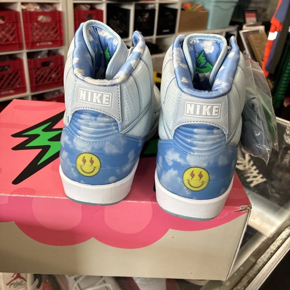 Air Jordan 2 US 13 Men's Blue White Glow Nike Retro J. Balvin DQ7691 419 W/Box